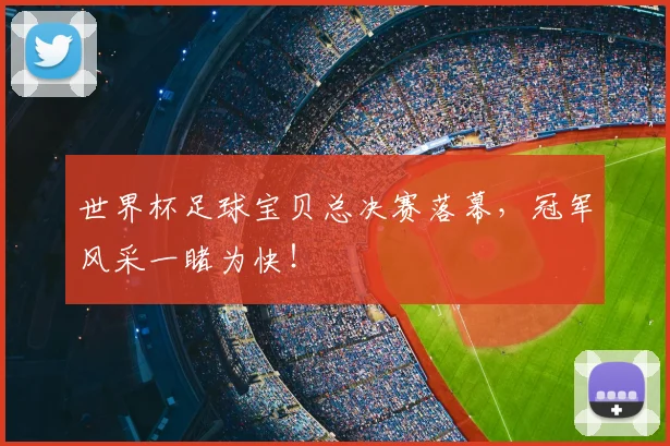 世界杯足球宝贝总决赛落幕，冠军风采一睹为快！